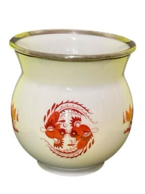 Meissen Red Court Dragon Design Jar / Vase